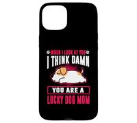Custodia per iPhone 15 Plus Jack Russell Terrier You Are A Lucky Dog Mom Puppy Dogs