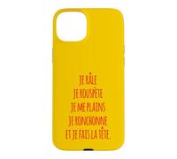 Custodia per iPhone 15 Plus Je râle je rouspète je me plains je ronchonne fais la tête