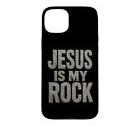 Custodia per iPhone 15 Plus Jesus is My Rock - Christian Faith Gospel Inspiration