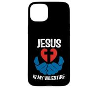 Custodia per iPhone 15 Plus Jesus is My Valentine Funny Valentines Loves Christ Love Day