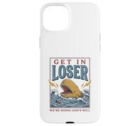 Custodia per iPhone 15 Plus Jonah and the Whale Funny Christian Bible Story God