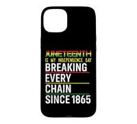 Custodia per iPhone 15 Plus Juneteenth Is My Independence Day 1865 Mamma Papà Bambino Ragazza