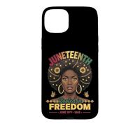 Custodia per iPhone 15 Plus Juneteenth Radicato nella libertà Giugno 1865 Black History Women's