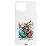 Custodia per iPhone 15 Plus Jurassic Joy Baby Dinosaur Big Heart Cute Dino Art