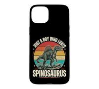 Custodia per iPhone 15 Plus Just A Boy Who Loves Spinosaurus