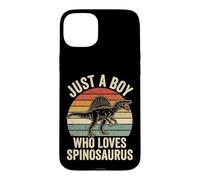 Custodia per iPhone 15 Plus Just A Boy Who Loves Spinosaurus