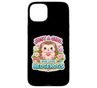 Custodia per iPhone 15 Plus Just A Girl Who Loves Hedgehogs Owner Lover Cute Erinaceinae