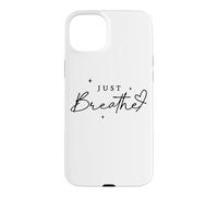 Custodia per iPhone 15 Plus Just Breathe Mindfulness Yoga sollievo dall'ansia