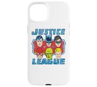 Custodia per iPhone 15 Plus Justice League Faces of Justice