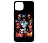 Custodia per iPhone 15 Plus Justice League Movie Save The World Poster
