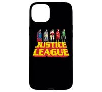 Custodia per iPhone 15 Plus Justice League Standing Above