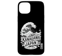 Custodia per iPhone 15 Plus Kanagawa Giappone timbro Hanko grande onda retrò Kanji souvenir