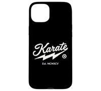 Custodia per iPhone 15 Plus Karate Design Retrò 1995 MCMXCV Arti Marziali Vintage
