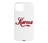 Custodia per iPhone 15 Plus KARMA - GRASSETTO GRANDE TESTO ROSSO PROGETTATO