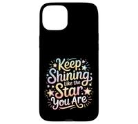 Custodia per iPhone 15 Plus Keep Shining Like The Star You Are Optimism Mindset ||-