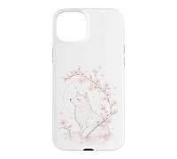 Custodia per iPhone 15 Plus Kitsune Fox Fiori di ciliegio Meditazione Zen Yoga Vita Donne