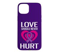 Custodia per iPhone 15 Plus L"amore non dovrebbe mai ferire l"abuso narcisistico Violenza domestica