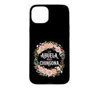 Custodia per iPhone 15 Plus La Abuela Mas Chingona Acquarello Floreale