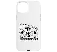 Custodia per iPhone 15 Plus La felicità è fatta in casa Cucina Famiglia Citazione