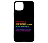 Custodia per iPhone 15 Plus LA TERRA NON È PIATTA STAND UP FOR SCIENCE REAL Earth Day Meme