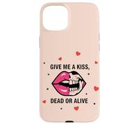 Custodia per iPhone 15 Plus Labbra Bacio Scuro Umorismo Amore Ragazza Gotico