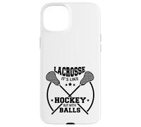 Custodia per iPhone 15 Plus LAX Lacrosse Giocatore Hockey Con Palline CAPRA Lacrosse