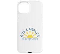 Custodia per iPhone 15 Plus Le misericordie di Dio sono nuove ogni mattina incoraggiamento ispiratore