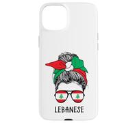 Custodia per iPhone 15 Plus Lebanese Girl Lebanese Heritage Lebanon Flag