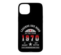 Custodia per iPhone 15 Plus Legends Are Born In The Year 1970 Compleanno Vintage 70