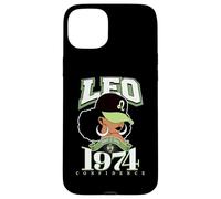Custodia per iPhone 15 Plus Leone 1974 Zodiac Queens Afro Astrologia Compleanno