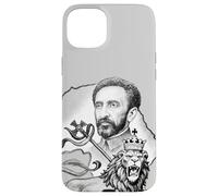 Custodia per iPhone 15 Plus Leone etiope Giuda imperatore Haile Selassie Rasta