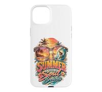 Custodia per iPhone 15 Plus L'estate è dove respira la mia anima amanti del surf Tropical Beach