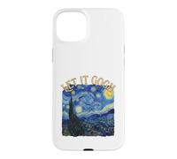 Custodia per iPhone 15 Plus Let It Gogh Notte Stellata Pittura Belle Arti Gioco di parole