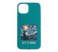 Custodia per iPhone 15 Plus Let It Gogh Swirling Sky Night Art Amante Divertente gioco di parole Tee 2