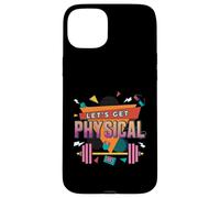 Custodia per iPhone 15 Plus Lets Get Physical Fitness Retrò 80s Gym Workout Fitness