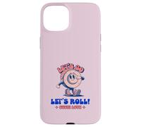 Custodia per iPhone 15 Plus Let's Go Let's Roll Sushi Love (Grafica divertente)