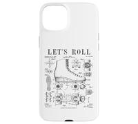 Custodia per iPhone 15 Plus Let's Roll Roller Derby Pattinaggio Skater Skate Brevetto Vintage