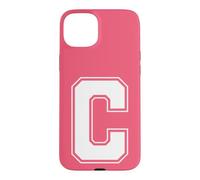 Custodia per iPhone 15 Plus Lettera C Big Bold Capital Varsity Alphabet Monogram