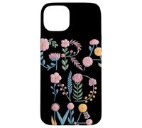 Custodia per iPhone 15 Plus Lettere Floreali Pastello GRANDMA Tipografia Botanica Nonna
