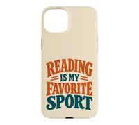 Custodia per iPhone 15 Plus Lettore di sport preferito per gli amanti dei libri di lettura divertente