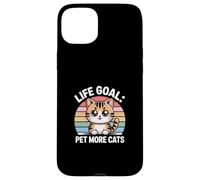 Custodia per iPhone 15 Plus Life Goal Pet More Cats