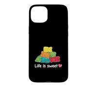 Custodia per iPhone 15 Plus Life Is Sweet Gummy Bear - Orsetto divertente per amanti delle caramelle