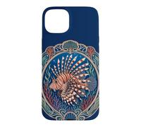 Custodia per iPhone 15 Plus Lionfish Ocean Art Nouveau - Pesci tropicali