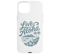 Custodia per iPhone 15 Plus Live Aloha Shaka Surf Wave Ibisco Hawaii DiamondHead Art