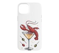 Custodia per iPhone 15 Plus Lobster Martini Seafood Cocktail Dinner