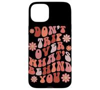 Custodia per iPhone 15 Plus Look Ahead Not Behind You Retro Groovy Citazione
