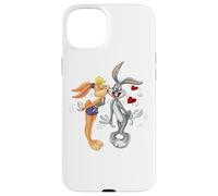 Custodia per iPhone 15 Plus Looney Tunes Bugs and Lola Kiss Valentine's Day