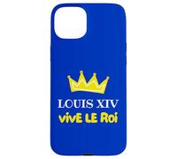Custodia per iPhone 15 Plus Louis XIV Vive le Roi de France Couronne Histoire Versailles