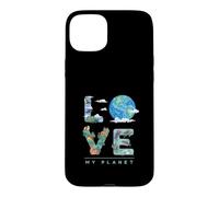 Custodia per iPhone 15 Plus LOVE My Planet/Earth Day Ambiente, cambiamento climatico