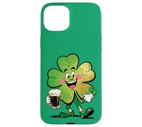 Custodia per iPhone 15 Plus Lucky Clover Parade Allegro Design irlandese